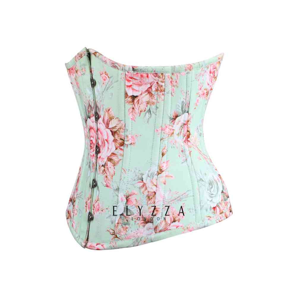 Attitude Corsets - Bruno Corset sous la poitrine - Turquoise/Crème